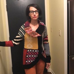 Desigual Diana patchwork cardigan multi color